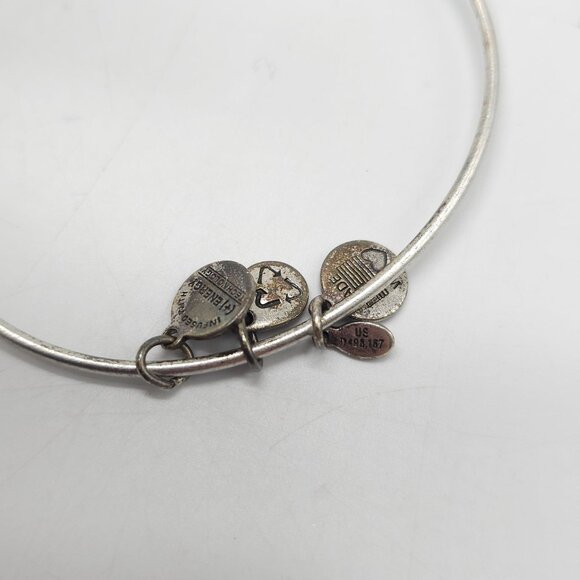 Alex and Ani San Francisco Charm Bangle Bracelet in Silver-Tone Finish - Picture 4 of 5